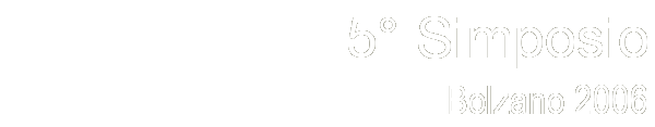 5 Simposio - Bolzano 2006
